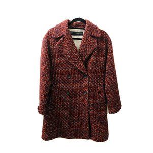 Zara Basic Wool Coat Women’s Red